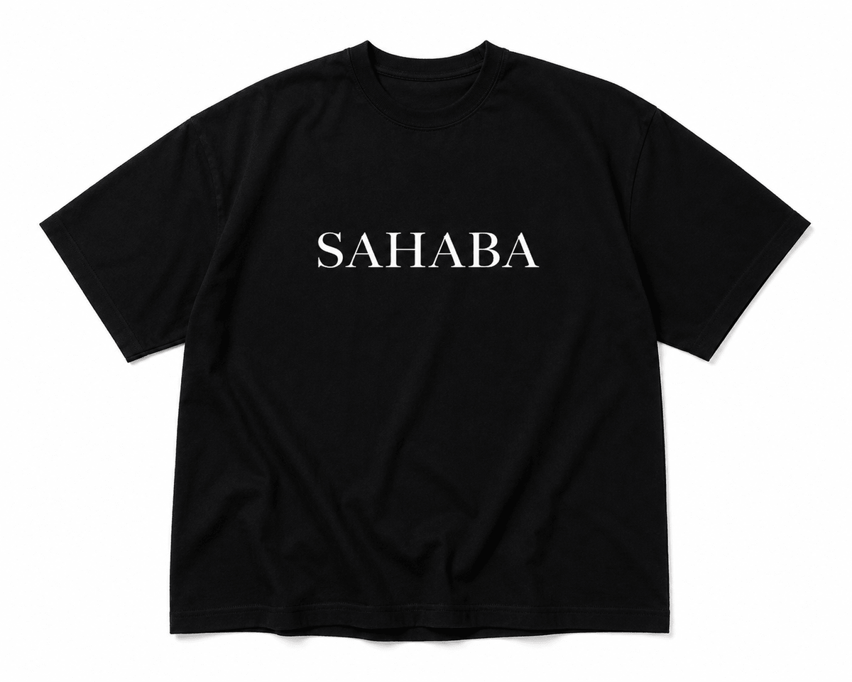 SAHABA Oversized T-Shirt | Premium Islamic Streetwear | White Edition | 240 GSM Cotton - Desertwear.in