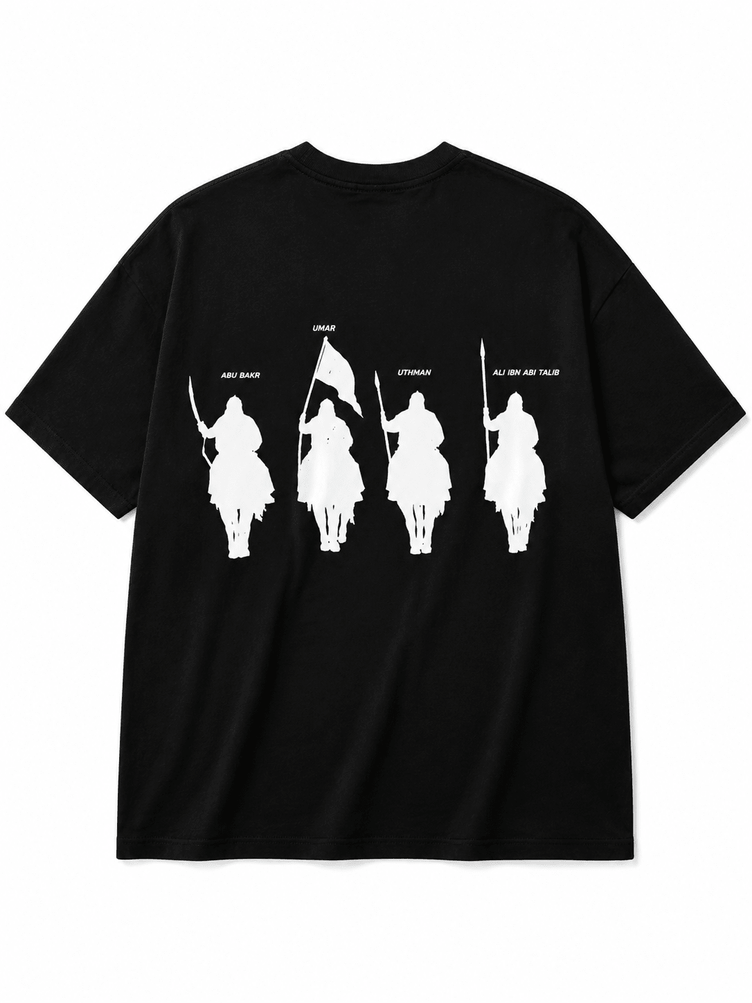SAHABA Oversized T-Shirt | Premium Islamic Streetwear | White Edition | 240 GSM Cotton - Desertwear.in